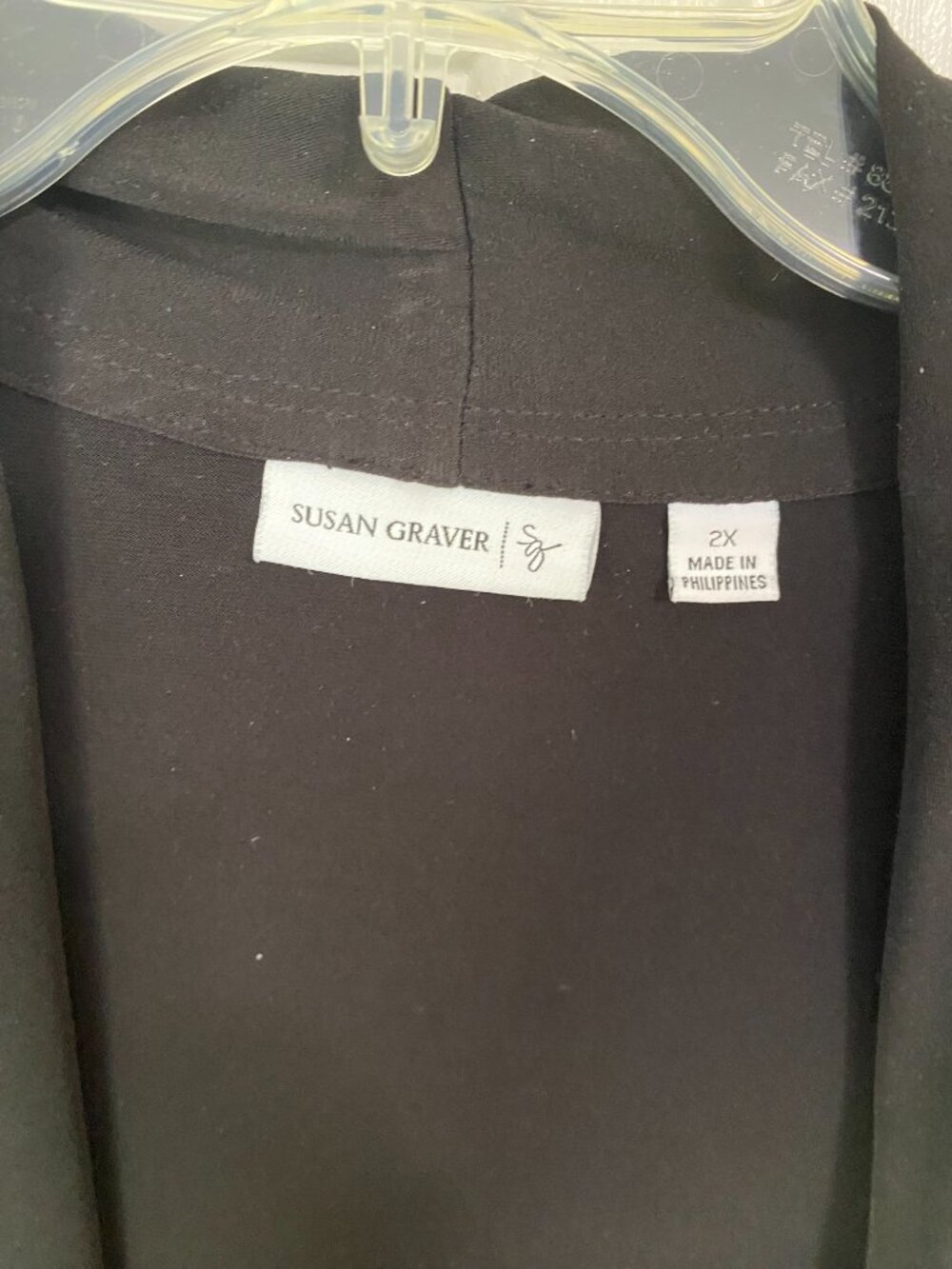 Susan Graver Plus Size Cardigan - Picture 4 of 5